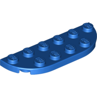 Lego deska (destička) oválná 2x6, modrá (6167891)